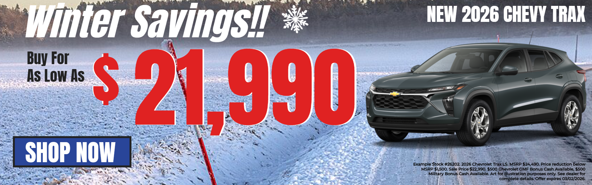 TRAX OFFERS FROM ERIKSEN CHEVROLET IN MILAN, IL